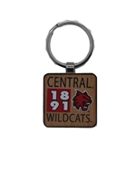 Cental Wildcats Wooden Color Keychain