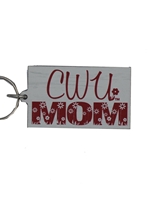 Mom Recycled Pressed Wood Keychain