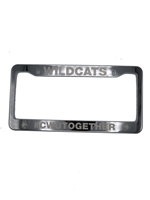 Wildcats Stainless Steel License Plate Frame