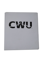 CWU Mountain 1" white binder