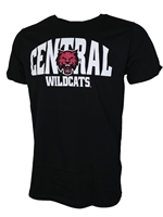 Central Wildcats Black Tee