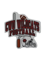 CWU Wildcats Football Sticker