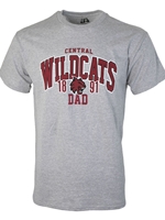CWU Dad Gray Tee