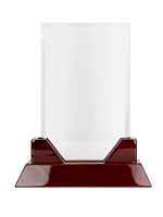 Acrylic Prestige Award with Rosewood Base (Customizable)