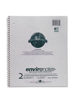 2 Subject Recycled Spiral Notebook
