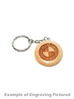 Round Maple Keychain (Customizable)
