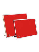 Red Glass Plaque (Customizable)
