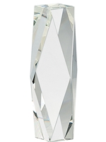 Crystal Facet Tower Award (Customizable)