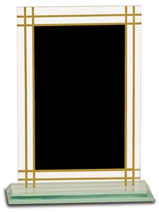 Contemporary Glass Award Full Border (Customizable)