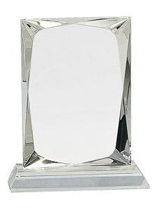 Crystal Rectangle Award (Customizable)