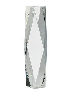 Faceted Crystal Tower Award (Customizable)