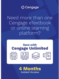 (EBOOK) CENGAGE UNLIMITED 4 MONTH SUBSCRIPTION