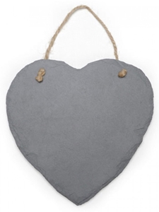 Hanging Slate Heart