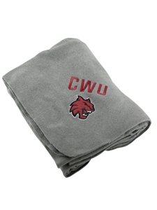 Grey CWU Cat Head Blanket