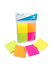 2x2 Neon Mini Sticky Notes 4 Pack
