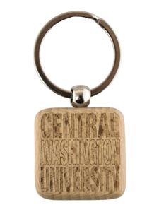 Central Washington Wood Keychain