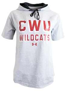 UA Triblend Gray CWU Wildcats Hood