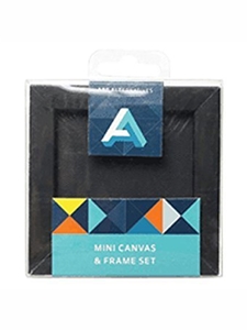 Mini Canvas & Frame Set -- Black