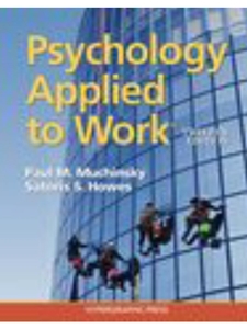 (EBOOK) PSYCHOLOGY APPLIED TO WORK