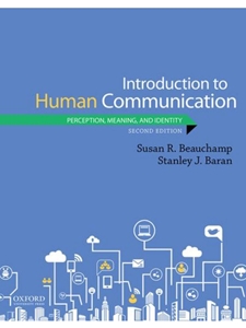 INTRO TO HUMAN COMMUNICATION: PERCEPTION, MEANING, AND IDENTITY