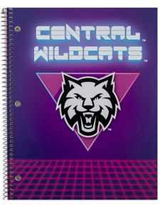 Retro Central Wildcats 1 Subject Spiral Notebook