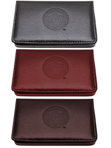 CWU Magnetic Leather Card Case