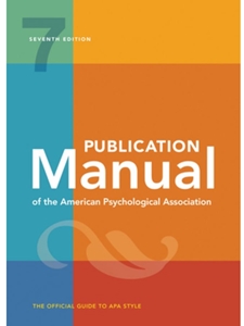 PUBLICATION MANUAL OF THE AMERICAN PSYCHOLOGICAL ASSOCIATION