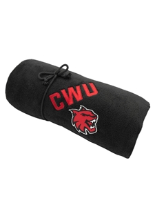 CWU Black Fleece Blanket