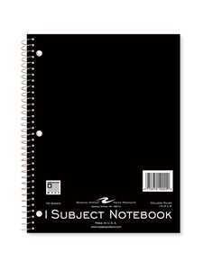 1 Subject Spiral Notebook -- Value