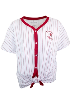 CWU Ladies Baseball Stripe Tshirt