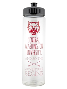 25oz Clear CWU Waterbottle