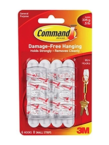 Scotch Command Mini Clips 6pk