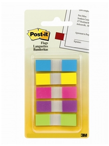 3M Post-It Flags Neon