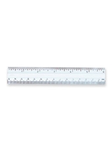 Plastic Ruler -- 6" Clear