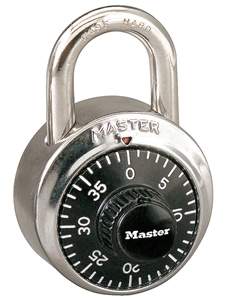 Master Lock Combination Lock -- Black Dial