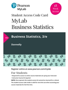 (EBOOK) BUSINESS STATISTICS-MYLAB ACCESS 18 WEEK STANDALONE ACCESS CARD