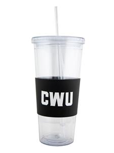 CWU Straw Cold Drink Tumbler