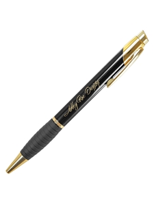 Black and Gold Ballpoint Pen (Customizable)