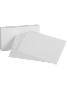 Blank Index Cards -- 3 x 5