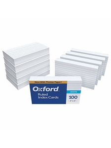 Ruled Index Cards -- 3 x 5