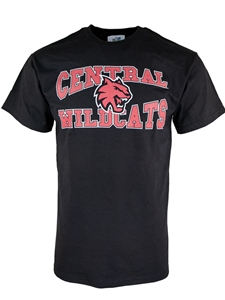 Central Wildcats Black Tshirt