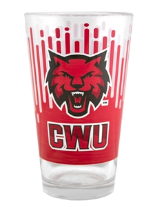 CWU Full Wrap Pint Glass