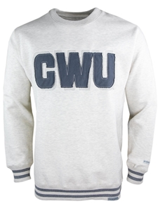 CWU Oatmeal Classic Crew Neck Sweatshirt