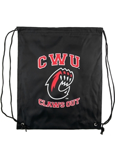 CWU Claws Out Cinch Drawstring Bag