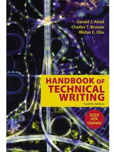 IA:CS 325: HANDBOOK OF TECHNICAL WRITING WITH 2020 APA UPDATE