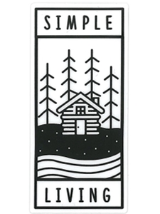 Simple Living Sticker