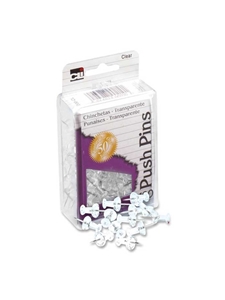 Push Pins Clear 100 ct