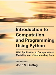 (EBOOK) INTRODUCTION TO COMPUTATION AND PROGRAMMING USING PYTHON