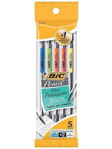 BIC Xtra Precision 0.5mm Mechanical Pencils 5 Pack