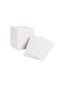 Half-Size Ruled Index Cards